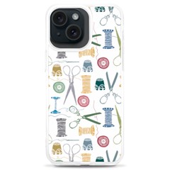 Pattern Seamless Texture Sewing Iphone 15 Plus Tpu Uv Print Case by Salmanaz77