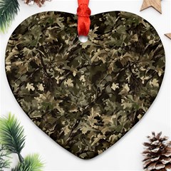 Camouflage Army Survival Uniform Ornament (heart)