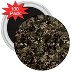 Camouflage Army Survival Uniform 3  Magnets (100 pack) Front