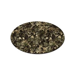 Camouflage Army Survival Uniform Sticker (oval)