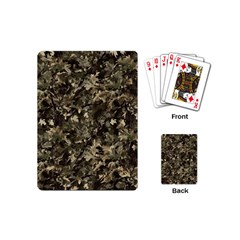 Camouflage Army Survival Uniform Playing Cards Single Design (mini)