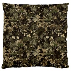 Camouflage Army Survival Uniform Standard Premium Plush Fleece Cushion Case (one Side) by Posterlux