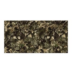 Camouflage Army Survival Uniform Satin Wrap 35  X 70  by Posterlux