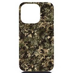 Camouflage Army Survival Uniform Iphone 14 Pro Black Uv Print Case by Posterlux