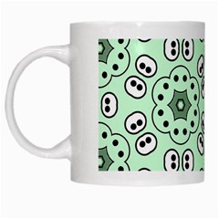 Texture Dots Pattern White Mug