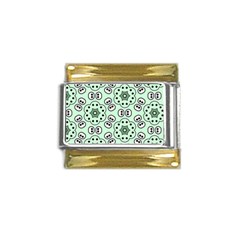 Texture Dots Pattern Gold Trim Italian Charm (9mm) by anzea