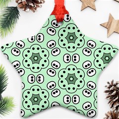 Texture Dots Pattern Star Ornament (two Sides) by anzea