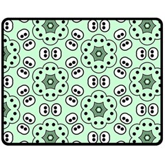 Texture Dots Pattern Two Sides Fleece Blanket (medium) by anzea