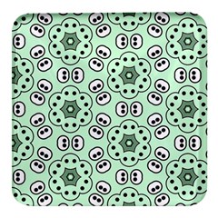 Texture Dots Pattern Square Glass Fridge Magnet (4 Pack) by anzea