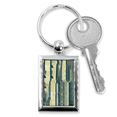 Texture Abstract Buildings Key Chain (rectangle) by anzea