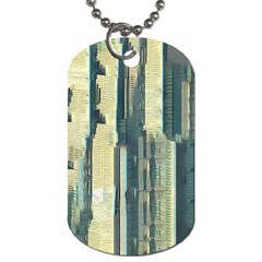 Texture Abstract Buildings Dog Tag (two Sides) by anzea