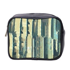 Texture Abstract Buildings Mini Toiletries Bag (two Sides) by anzea