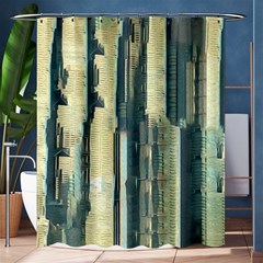 Texture Abstract Buildings Shower Curtain 60  X 72  (medium)  by anzea