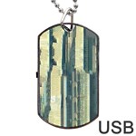 Texture Abstract Buildings Dog Tag USB Flash (One Side) Front