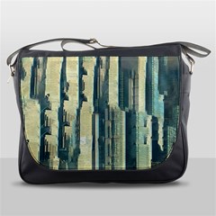 Texture Abstract Buildings Messenger Bag by anzea