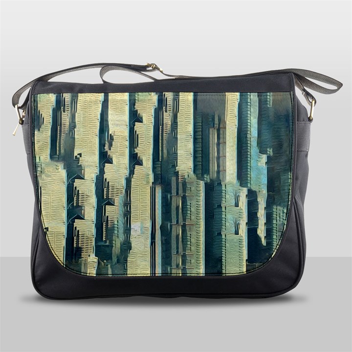 Texture Abstract Buildings Messenger Bag