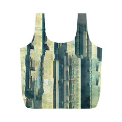 Texture Abstract Buildings Full Print Recycle Bag (m) by anzea