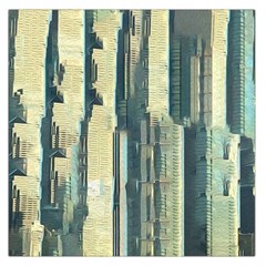 Texture Abstract Buildings Square Satin Scarf (36  X 36 ) by anzea