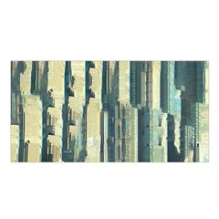 Texture Abstract Buildings Satin Shawl 45  X 80 