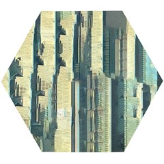 Texture Abstract Buildings Wooden Puzzle Hexagon