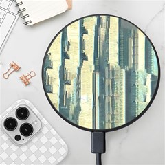 Texture Abstract Buildings Wireless Fast Charger(black) by anzea