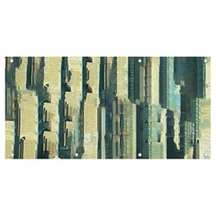 Texture Abstract Buildings Banner And Sign 8  X 4  by anzea