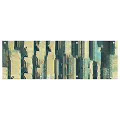 Texture Abstract Buildings Banner And Sign 9  X 3  by anzea