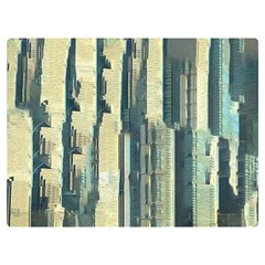 Texture Abstract Buildings Two Sides Premium Plush Fleece Blanket (baby Size) by anzea