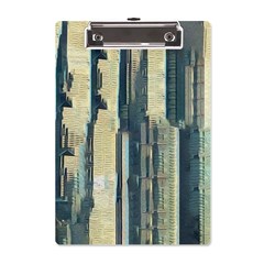 Texture Abstract Buildings A5 Acrylic Clipboard by anzea