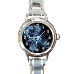 Neurons Brain Cells Structure Round Italian Charm Watch