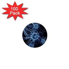 Neurons Brain Cells Structure 1  Mini Magnets (100 Pack)  by anzea