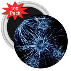 Neurons Brain Cells Structure 3  Magnets (100 Pack) by anzea