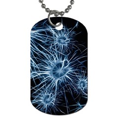 Neurons Brain Cells Structure Dog Tag (one Side) by anzea