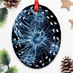 Neurons Brain Cells Structure Ornament (oval Filigree)