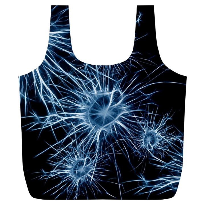 Neurons Brain Cells Structure Full Print Recycle Bag (XL)