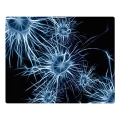 Neurons Brain Cells Structure Two Sides Premium Plush Fleece Blanket (large) by anzea