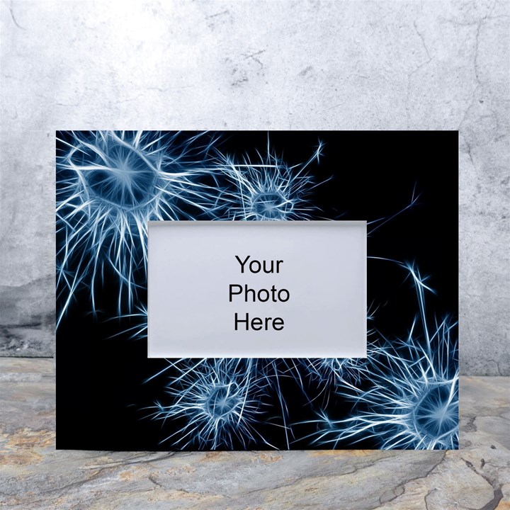 Neurons Brain Cells Structure White Tabletop Photo Frame 4 x6 