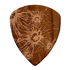 Neurons Brain Cells Structure Wood Guitar Pick (set Of 10) by anzea