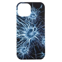 Neurons Brain Cells Structure Iphone 15 Black Uv Print Pc Hardshell Case by anzea