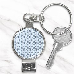 Snowflakes Winter Christmas Nail Clippers Key Chain by anzea