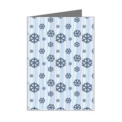 Snowflakes Winter Christmas Mini Greeting Card by anzea