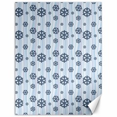 Snowflakes Winter Christmas Canvas 12  X 16  by anzea