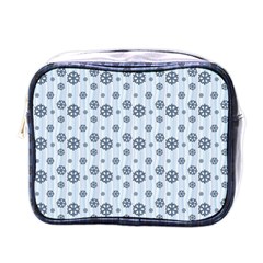 Snowflakes Winter Christmas Mini Toiletries Bag (one Side) by anzea