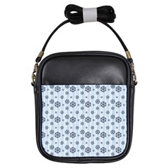 Snowflakes Winter Christmas Girls Sling Bag by anzea