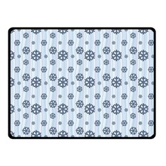 Snowflakes Winter Christmas Fleece Blanket (small) by anzea