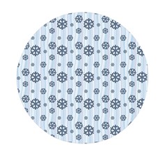 Snowflakes Winter Christmas Mini Round Pill Box (pack Of 5) by anzea