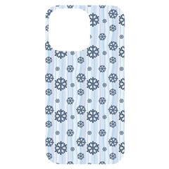 Snowflakes Winter Christmas Iphone 14 Pro Max Black Uv Print Case by anzea