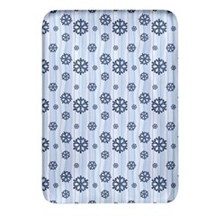 Snowflakes Winter Christmas Rectangular Glass Fridge Magnet (4 Pack) by anzea