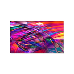 Wave Lines Pattern Abstract Sticker (Rectangular)