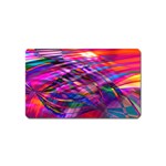 Wave Lines Pattern Abstract Magnet (Name Card) Front